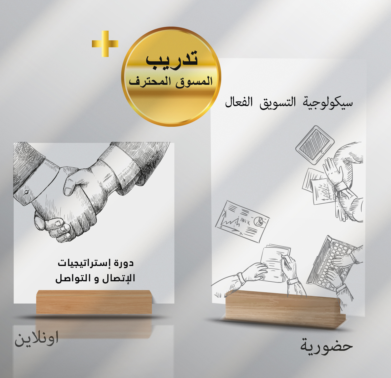 دورة التسويق حضورة مع تدريب المسوق المحترف الباقة الفضية